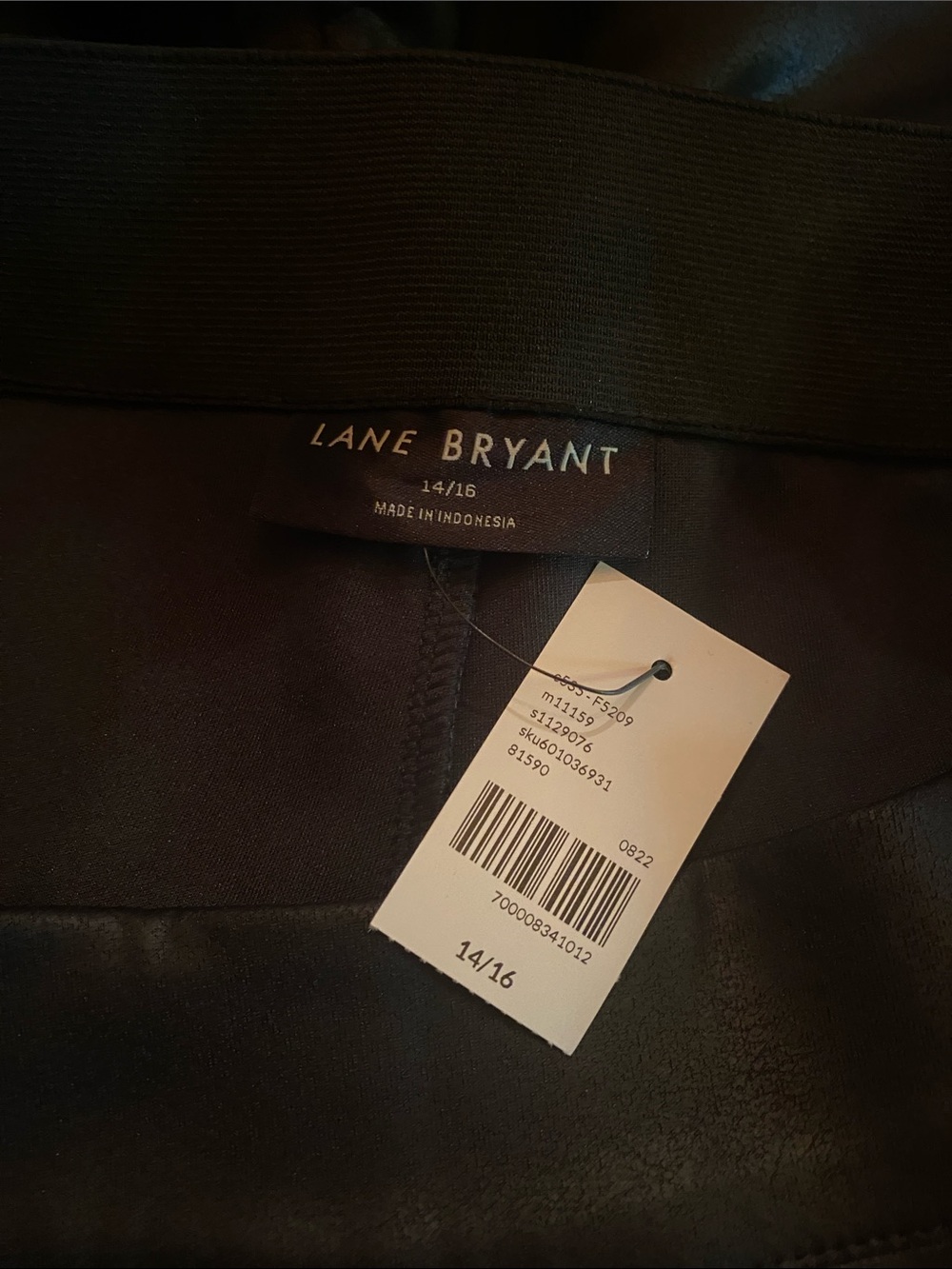 Lane Bryant Black Faux Leather Leggings - Picture 3 of 4